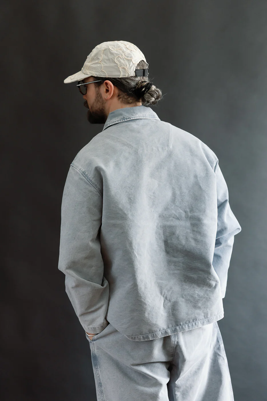 M-B-006 - Coach Jacket Nebraska Cotton - Coastal Blue - Image 11