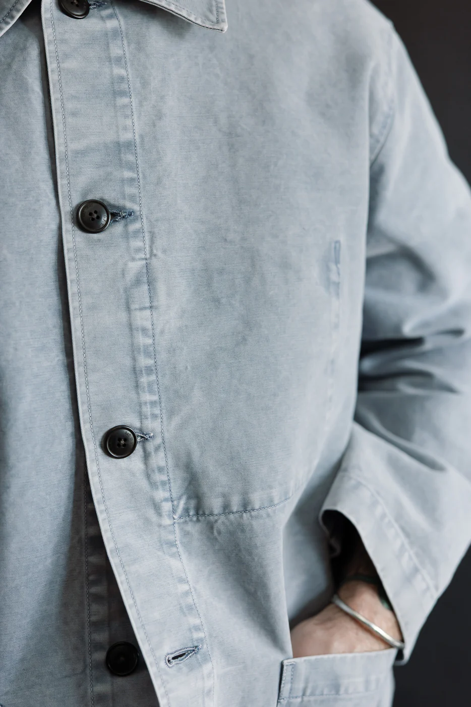 M-B-006 - Coach Jacket Nebraska Cotton - Coastal Blue - Image 16