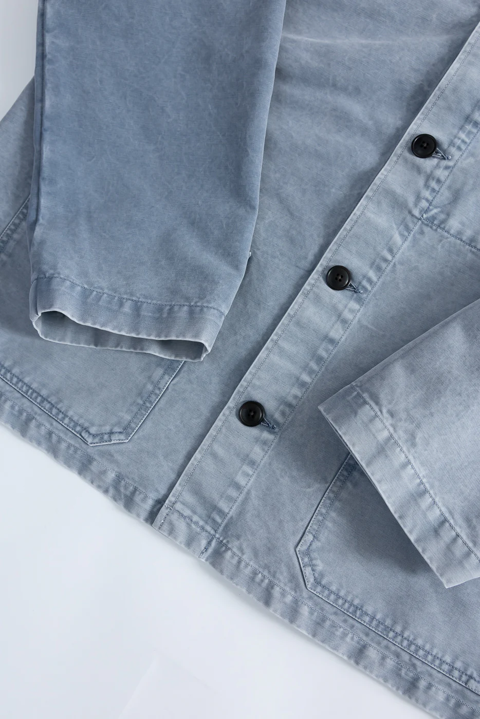 M-B-006 - Coach Jacket Nebraska Cotton - Coastal Blue - Image 4