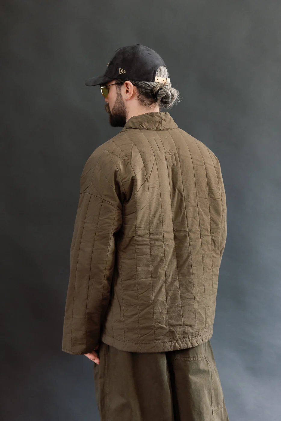 M-B-006 - Edo Jacket Quilted Cotton - Java Brown - Image 12