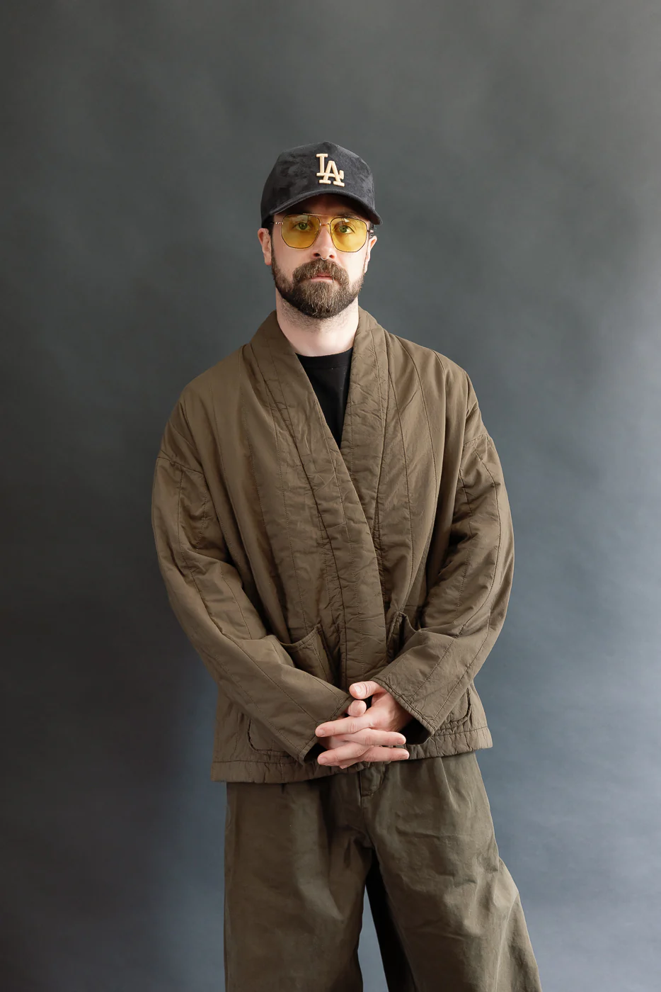 M-B-006 - Edo Jacket Quilted Cotton - Java Brown - Image 14