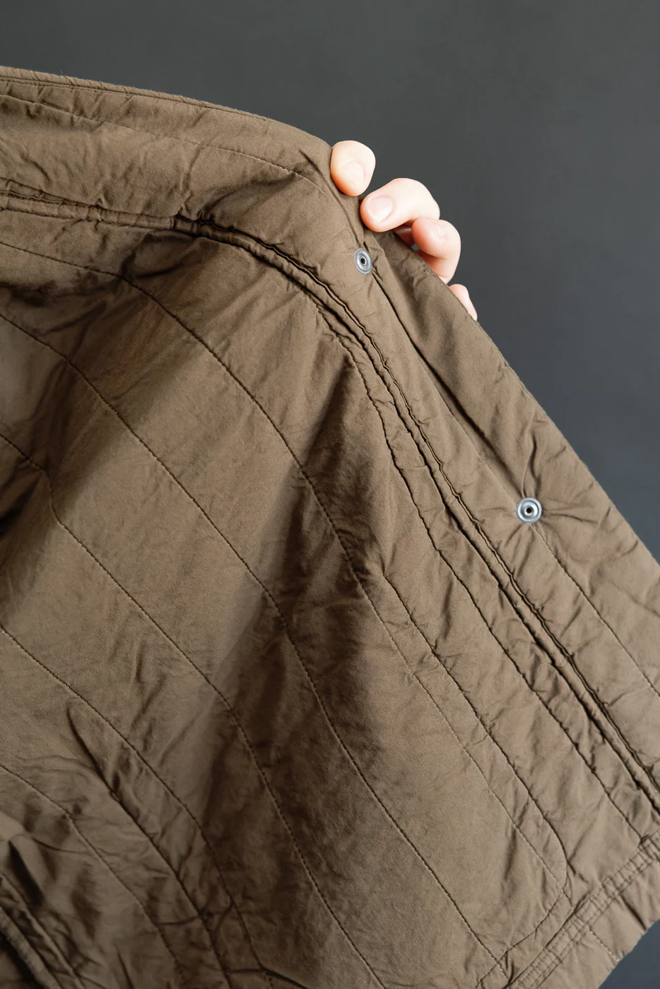 M-B-006 - Edo Jacket Quilted Cotton - Java Brown - Image 18