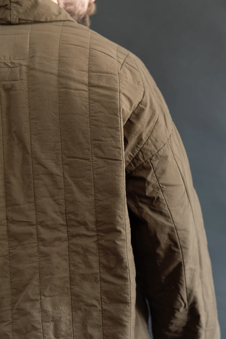 M-B-006 - Edo Jacket Quilted Cotton - Java Brown - Image 19