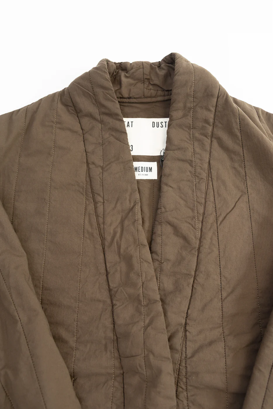 M-B-006 - Edo Jacket Quilted Cotton - Java Brown - Image 2