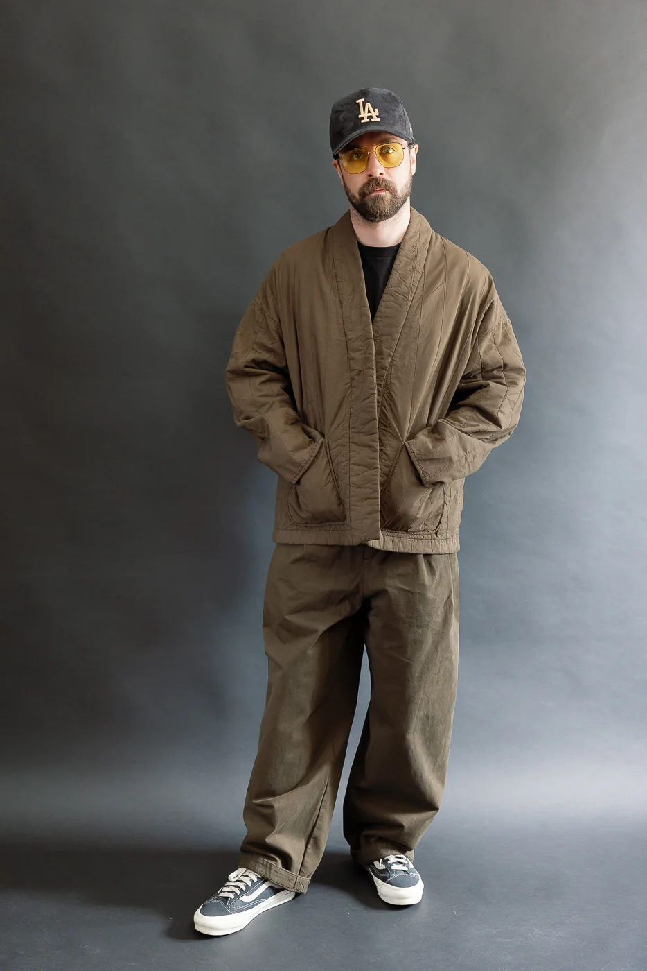 M-B-006 - Edo Jacket Quilted Cotton - Java Brown - Image 5