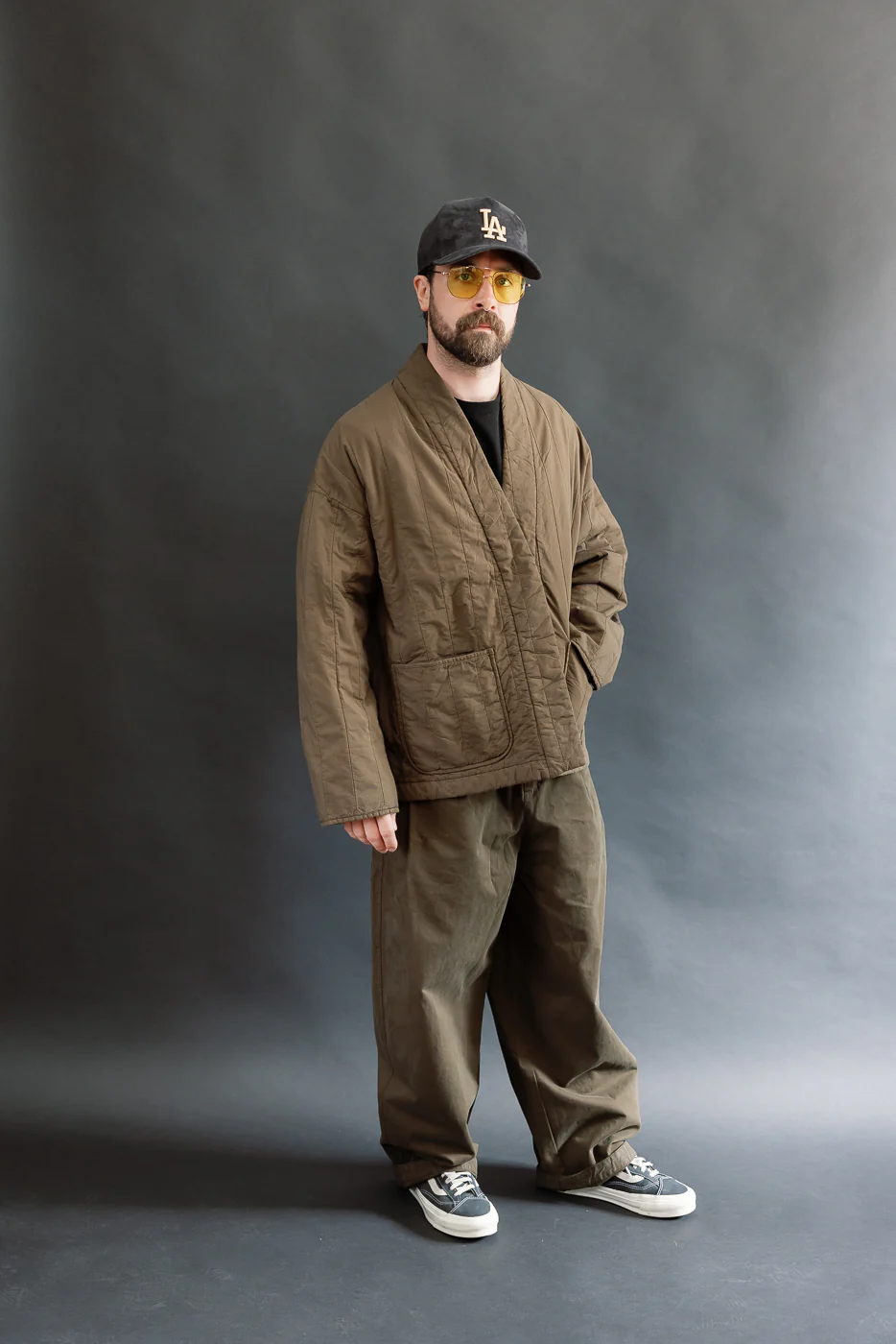 M-B-006 - Edo Jacket Quilted Cotton - Java Brown - Image 6