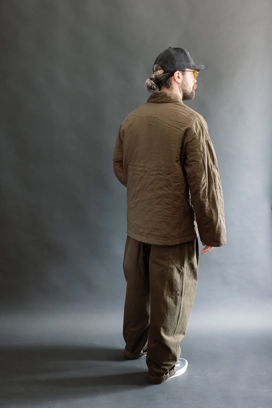 M-B-006 - Edo Jacket Quilted Cotton - Java Brown - Image 7