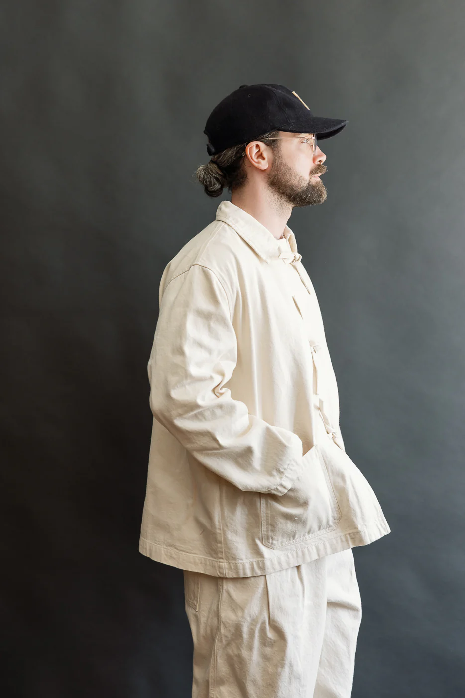 M-B-007 - Temple Jacket - Ecru - Image 10