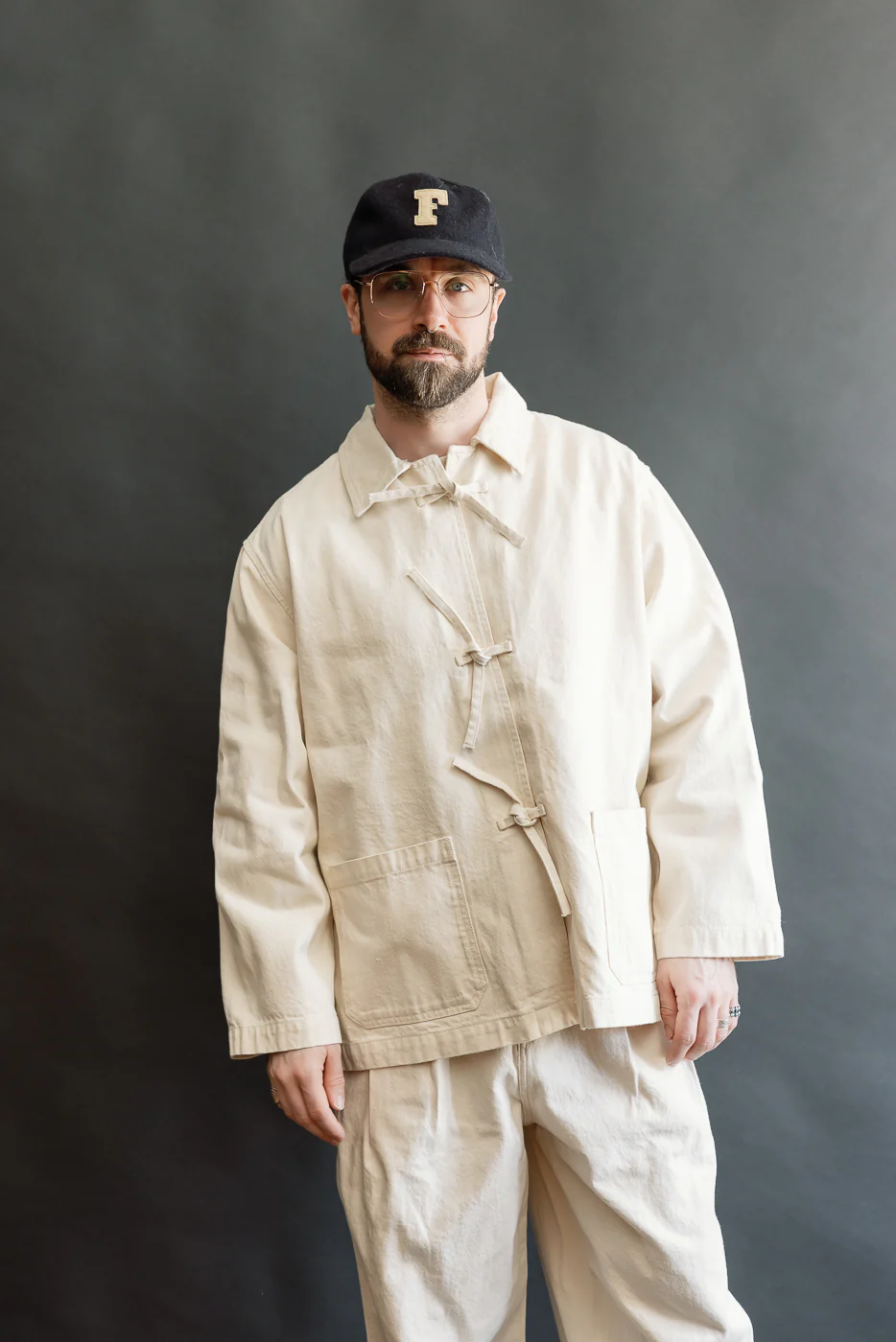 M-B-007 - Temple Jacket - Ecru - Image 13