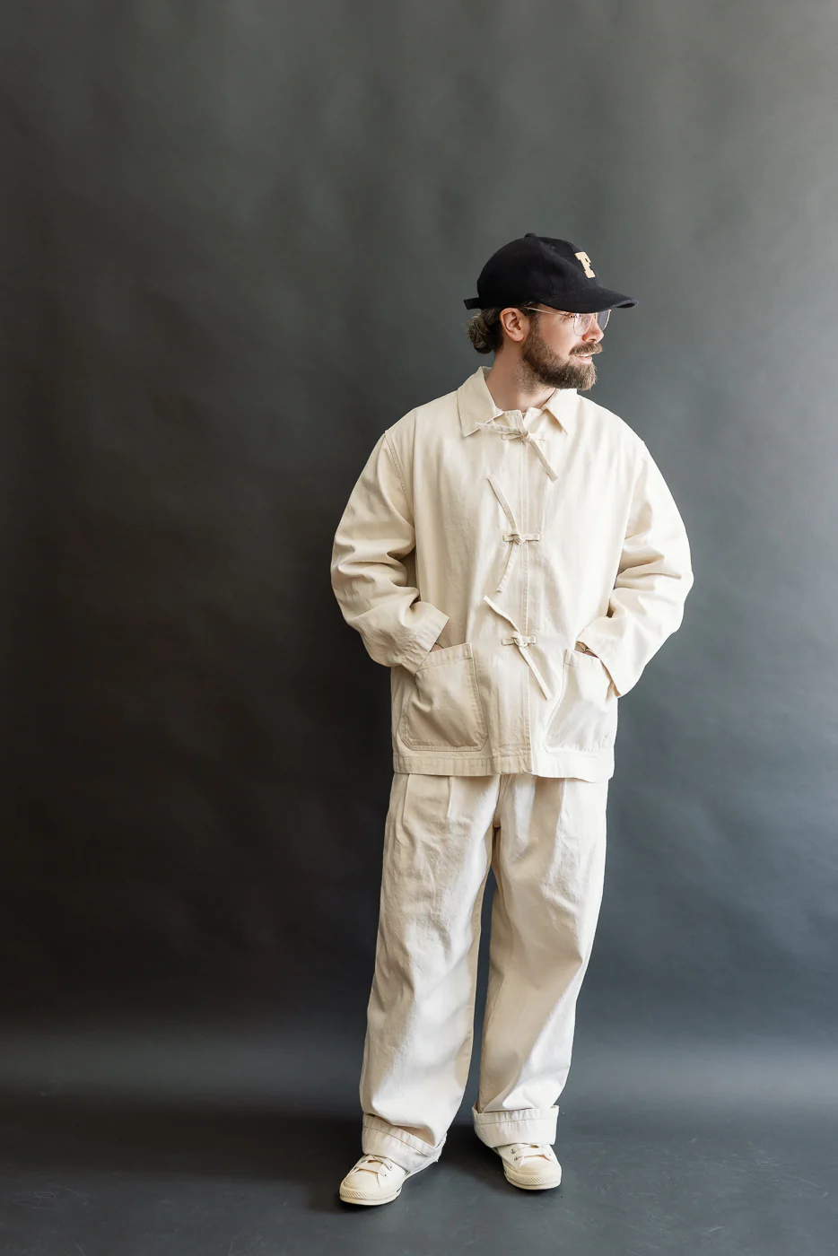 M-B-007 - Temple Jacket - Ecru - Image 6