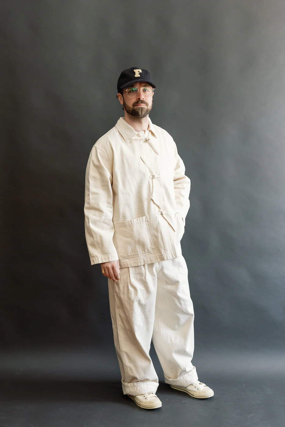 M-B-007 - Temple Jacket - Ecru - Image 7