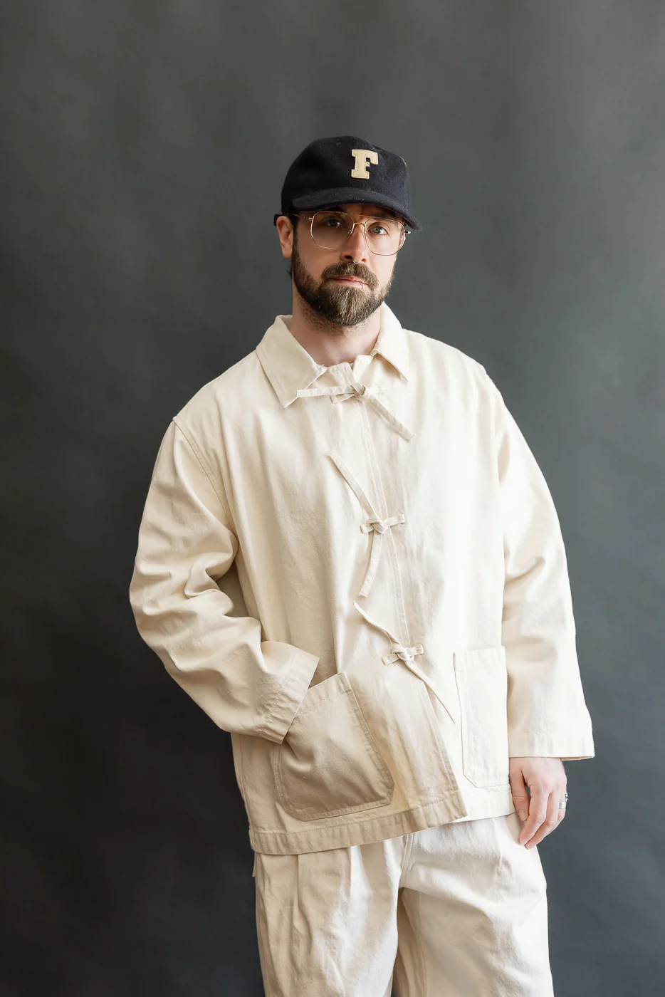 M-B-007 - Temple Jacket - Ecru - Image 9