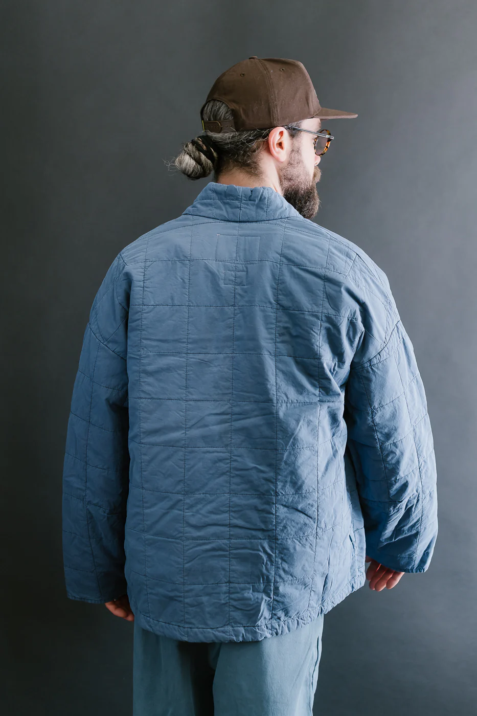M-B-008 - Edo Jacket Cotton Quilt - Infinity Blue - Image 13