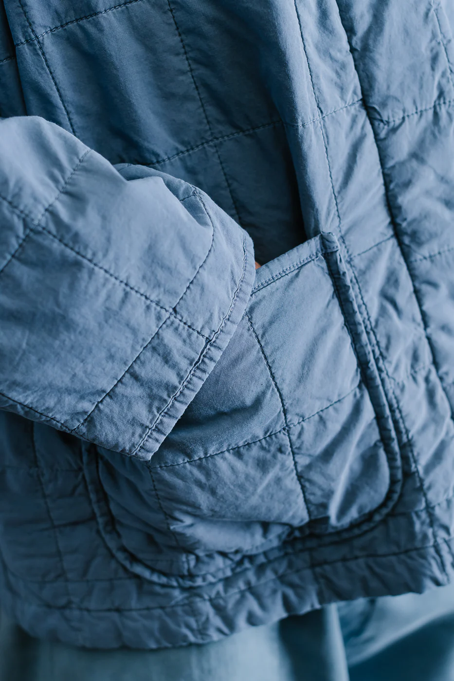 M-B-008 - Edo Jacket Cotton Quilt - Infinity Blue - Image 20
