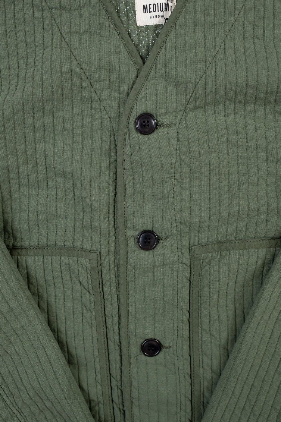 M-B-633 - Baseball Cardigan Armor Quilt Cotton - Litchen - Image 3