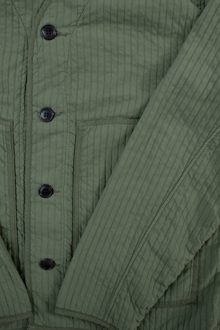 M-B-633 - Baseball Cardigan Armor Quilt Cotton - Litchen - Image 4