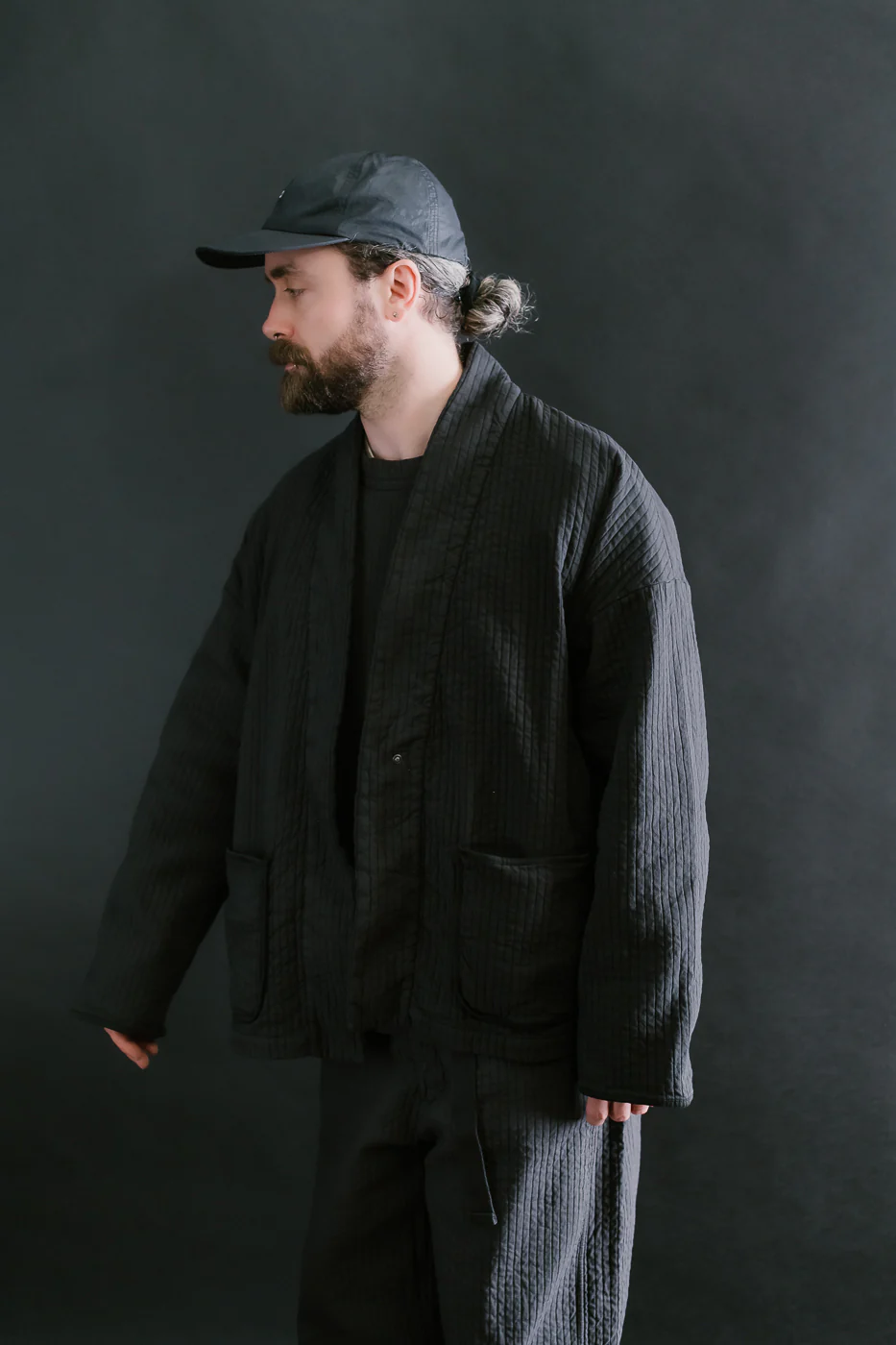 M-B-009 - Edo Jacket Armor Cotton - Asphalt - Image 16