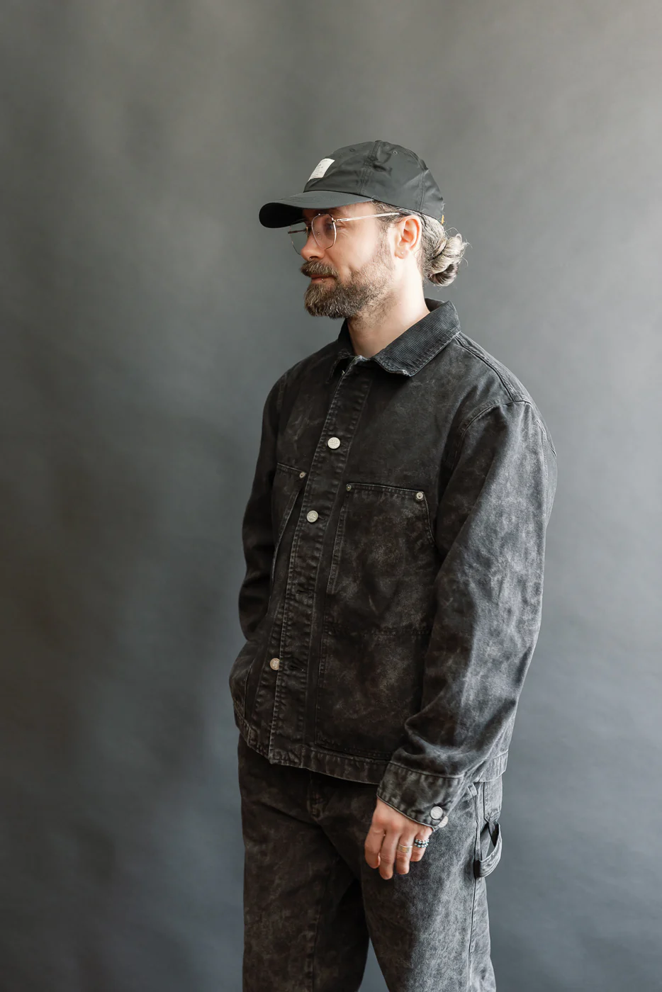 M-B-013 - Arizona Jacket Canvas - Asphalt - Image 10