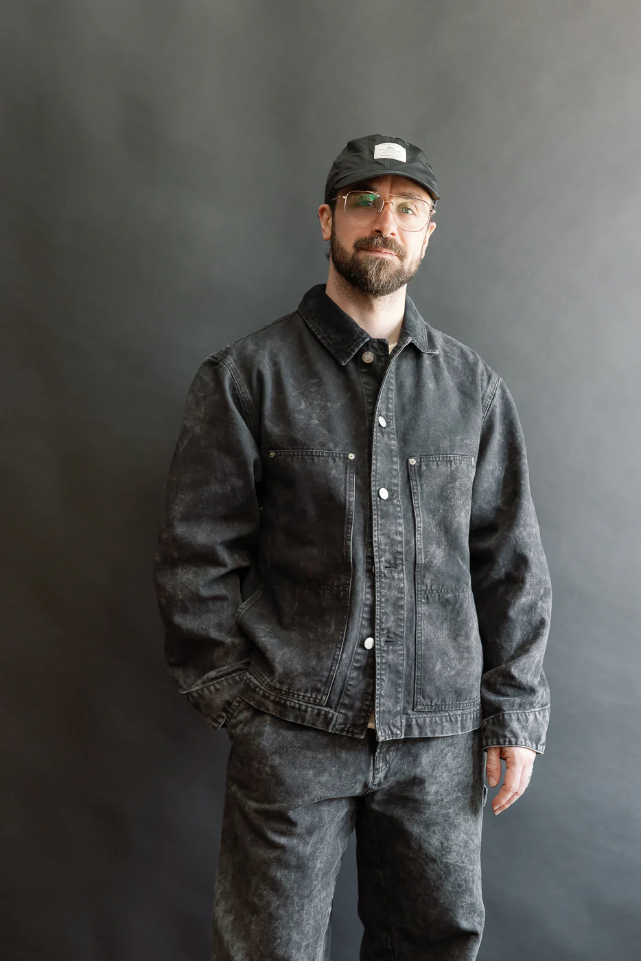 M-B-013 - Arizona Jacket Canvas - Asphalt - Image 14
