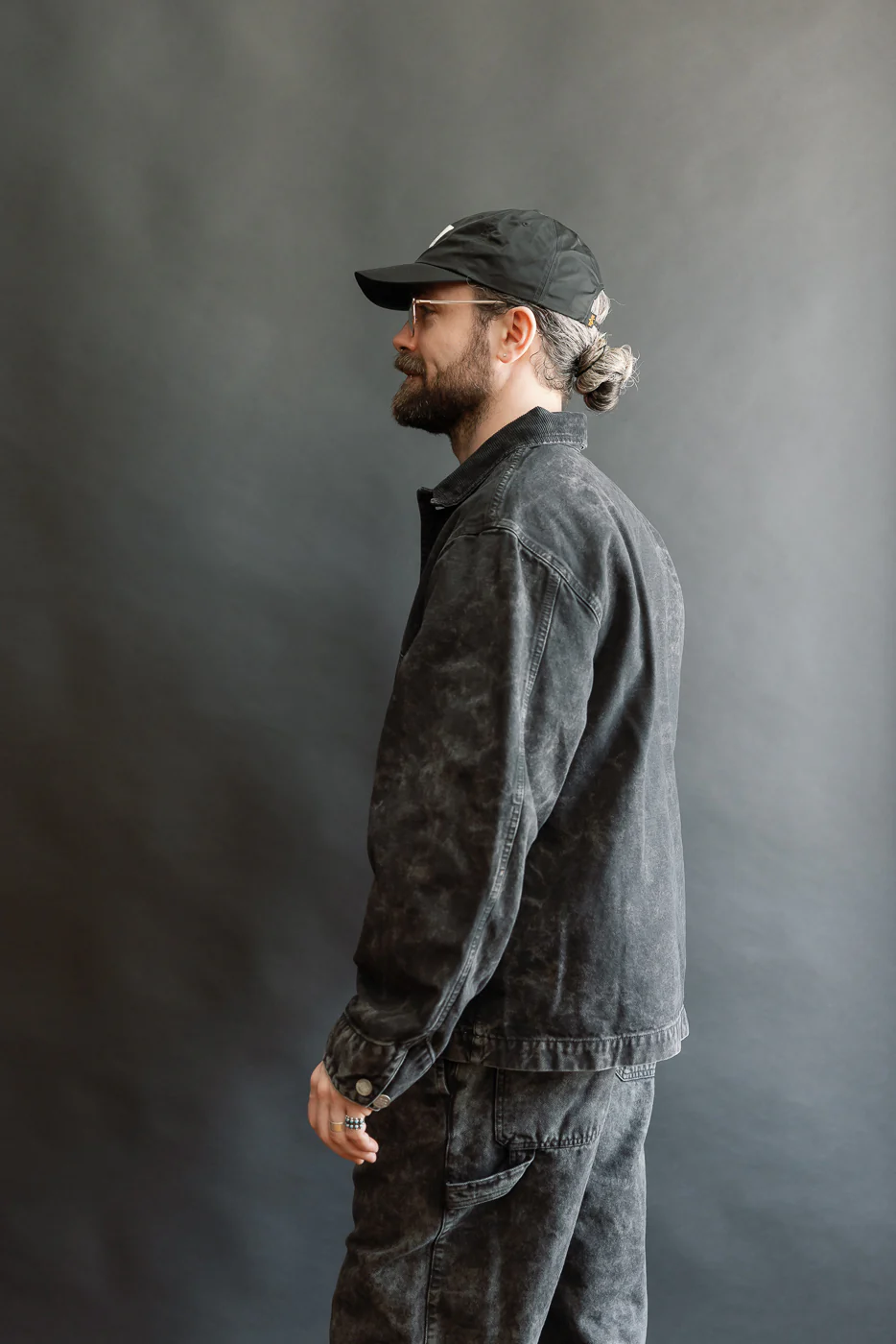 M-B-013 - Arizona Jacket Canvas - Asphalt - Image 18