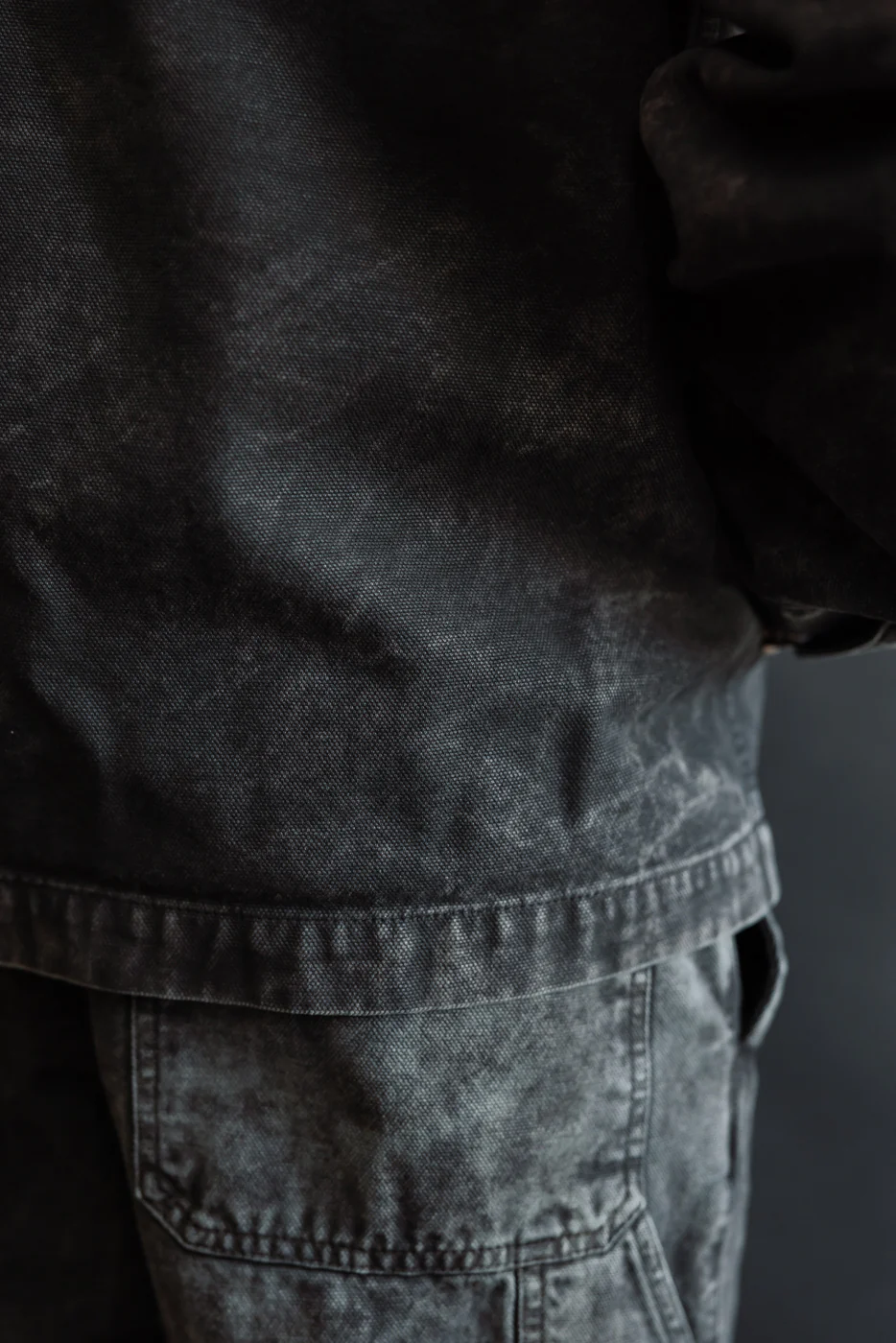 M-B-013 - Arizona Jacket Canvas - Asphalt - Image 23