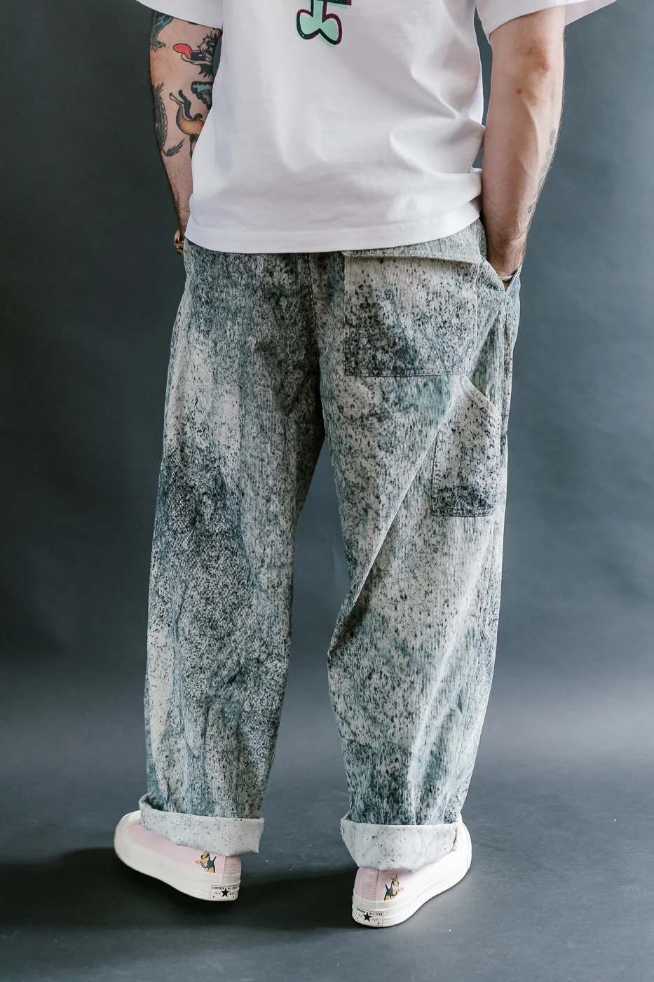 M-C-001 - Ambassador Pant Felino Cord - Beige, Ink - Image 14