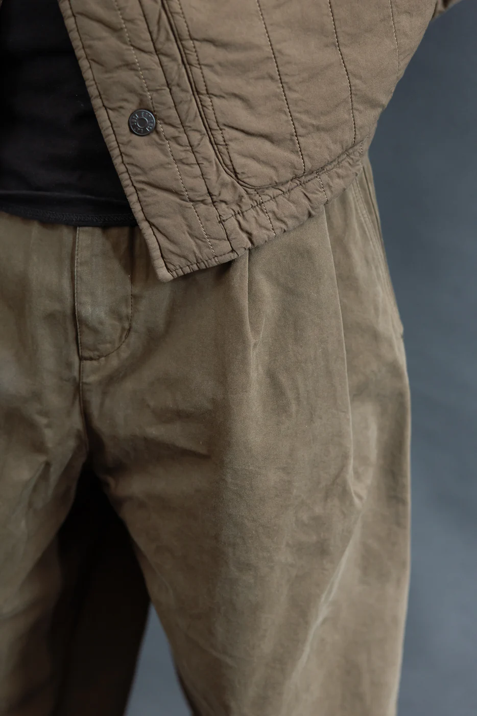 M-C-001 - Ambassador Pants Gabardine Satin - Java Brown - Image 16