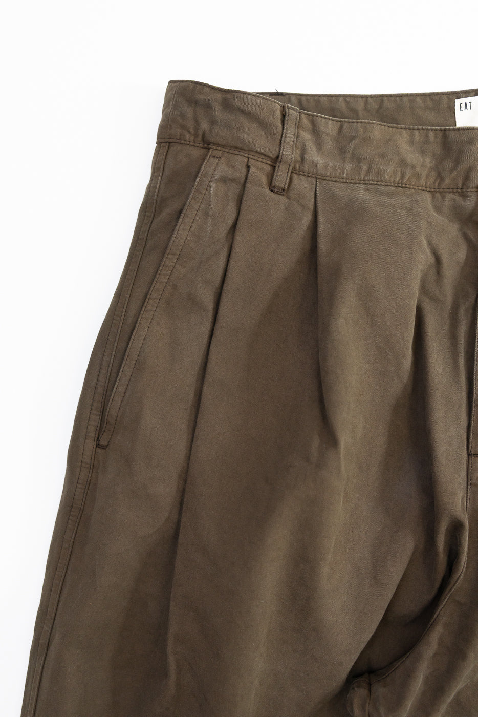M-C-001 - Ambassador Pants Gabardine Satin - Java Brown - Image 4