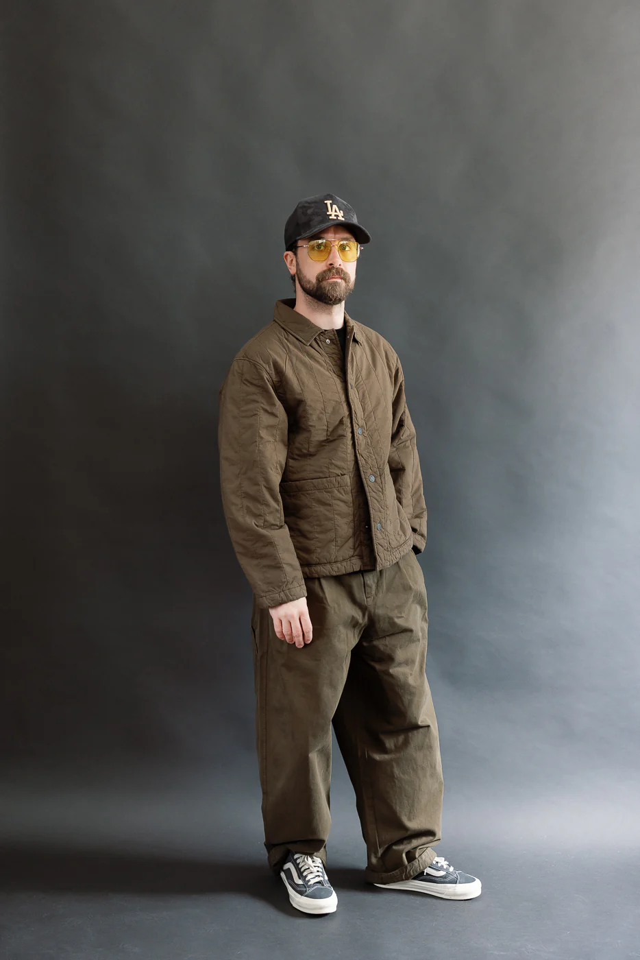 M-C-001 - Ambassador Pants Gabardine Satin - Java Brown - Image 8
