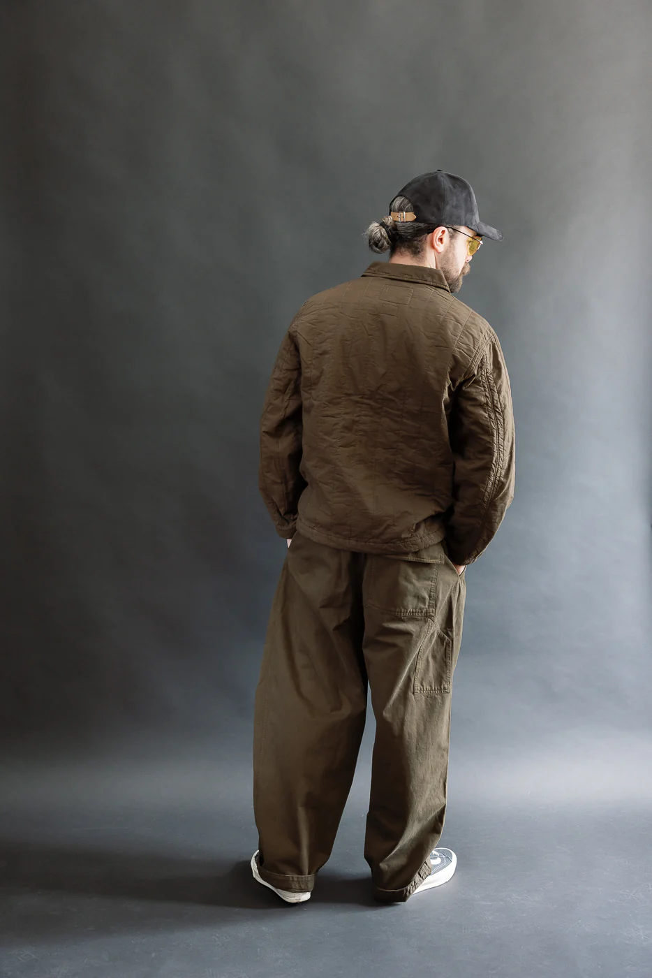 M-C-001 - Ambassador Pants Gabardine Satin - Java Brown - Image 9