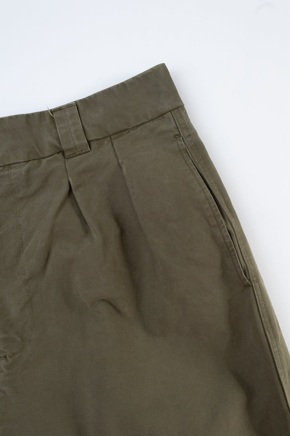 M-C-003 - Officer Chino Nebraska Cotton - Fossil Green - Image 3