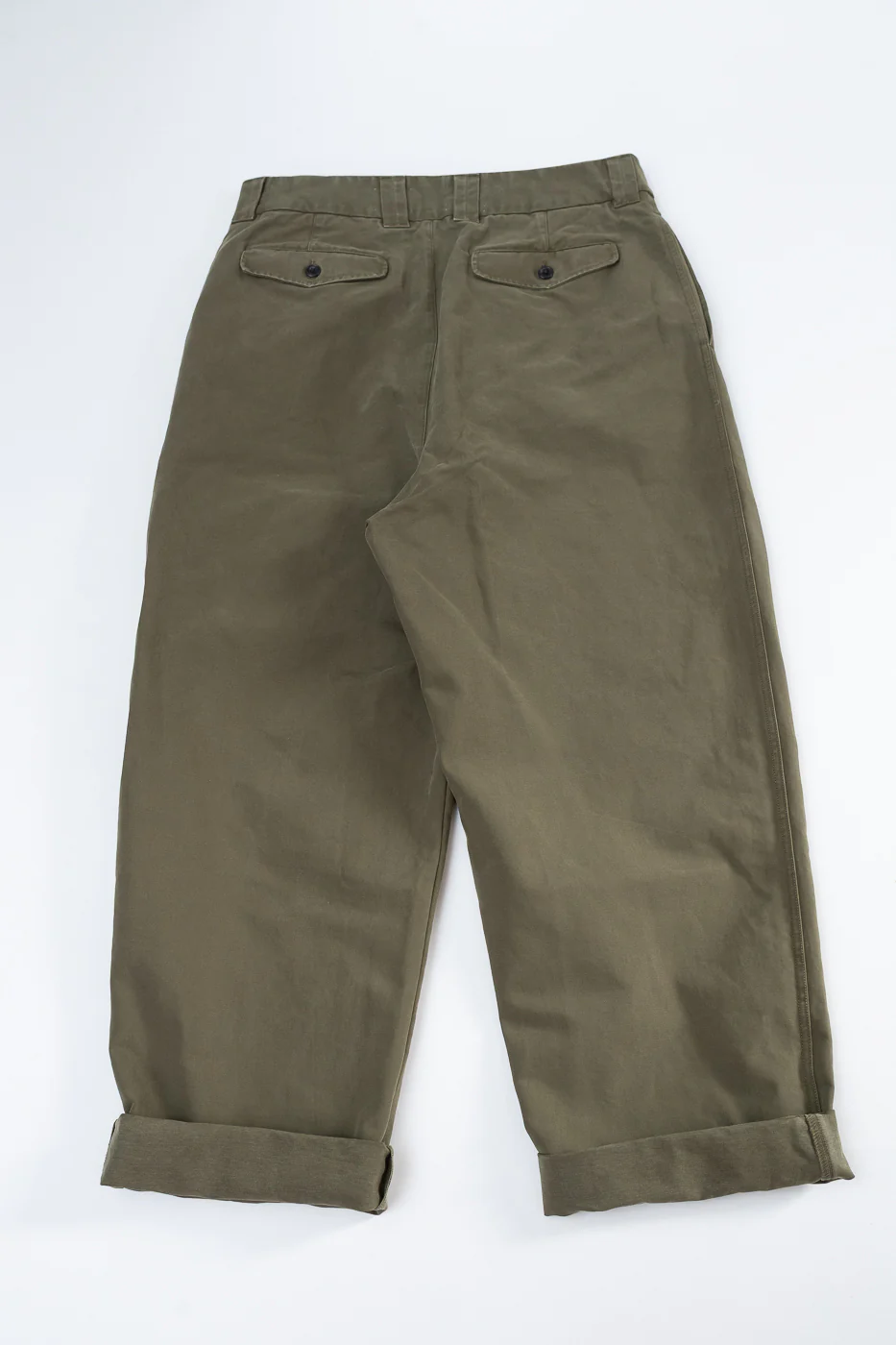M-C-003 - Officer Chino Nebraska Cotton - Fossil Green - Image 5