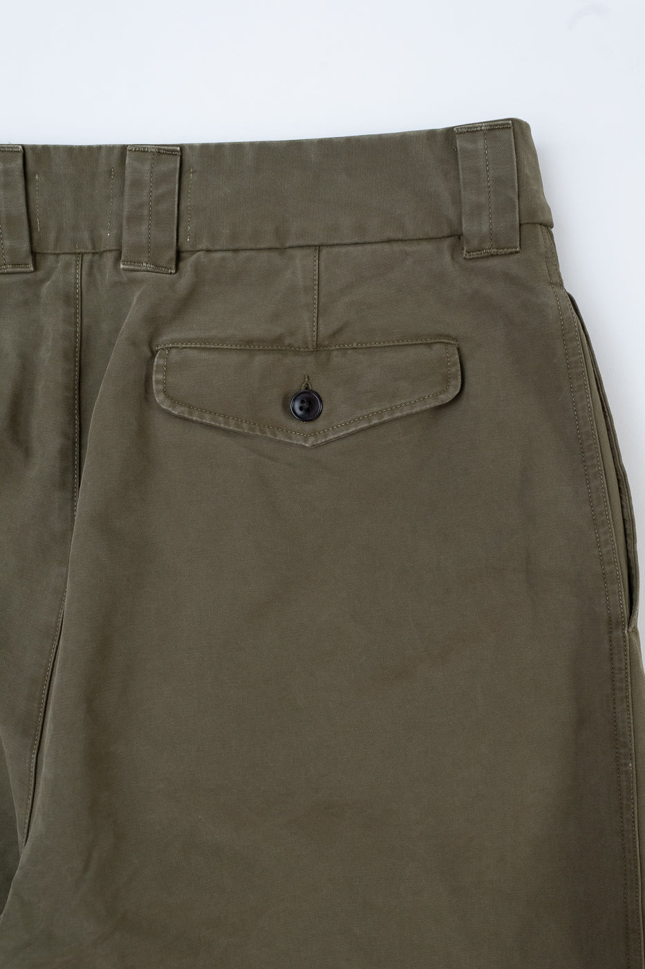 M-C-003 - Officer Chino Nebraska Cotton - Fossil Green - Image 6