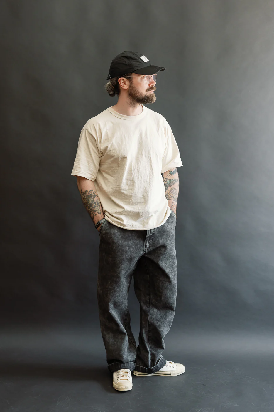 M-C-004 - Oakland Chino Canvas - Asphalt - Image 12