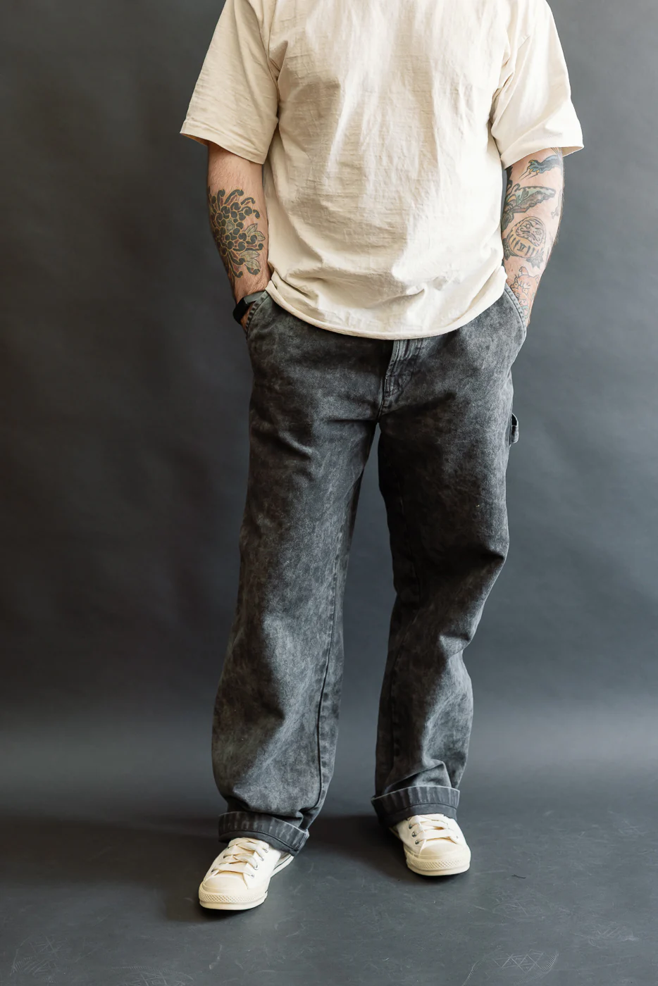 M-C-004 - Oakland Chino Canvas - Asphalt - Image 13
