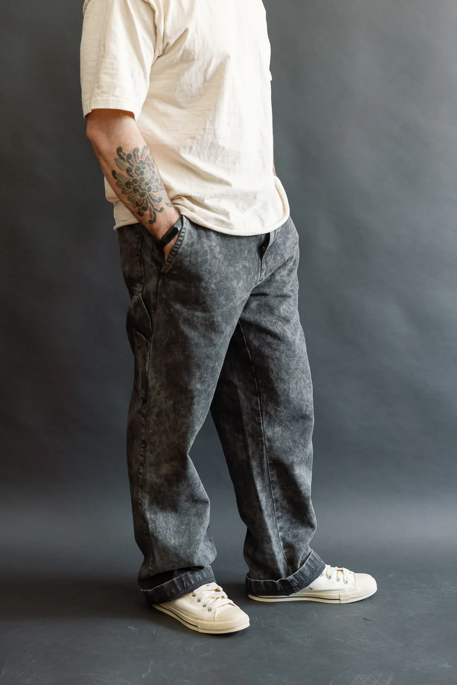 M-C-004 - Oakland Chino Canvas - Asphalt - Image 14