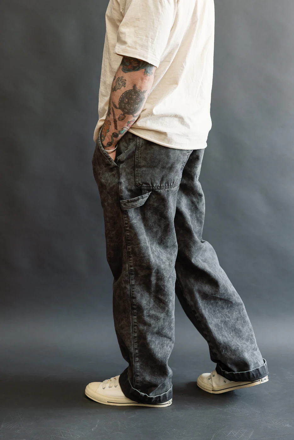 M-C-004 - Oakland Chino Canvas - Asphalt - Image 16