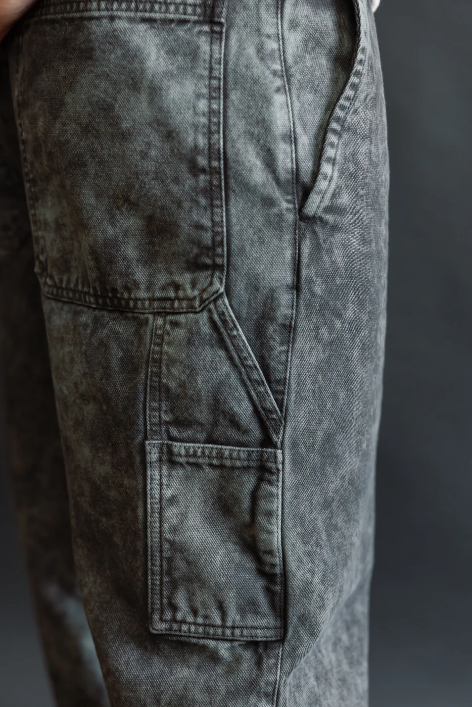 M-C-004 - Oakland Chino Canvas - Asphalt - Image 22