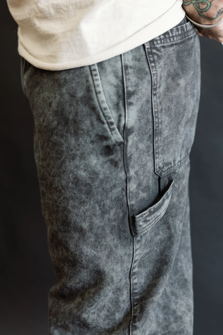 M-C-004 - Oakland Chino Canvas - Asphalt - Image 23