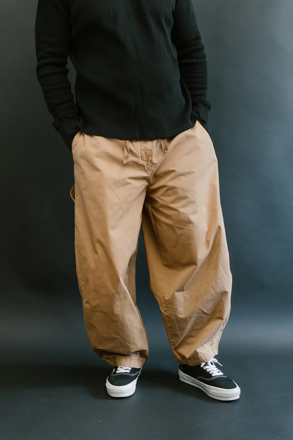 M-C-004 - Sultan Pants Fine Broken Twill - Almond - Image 16