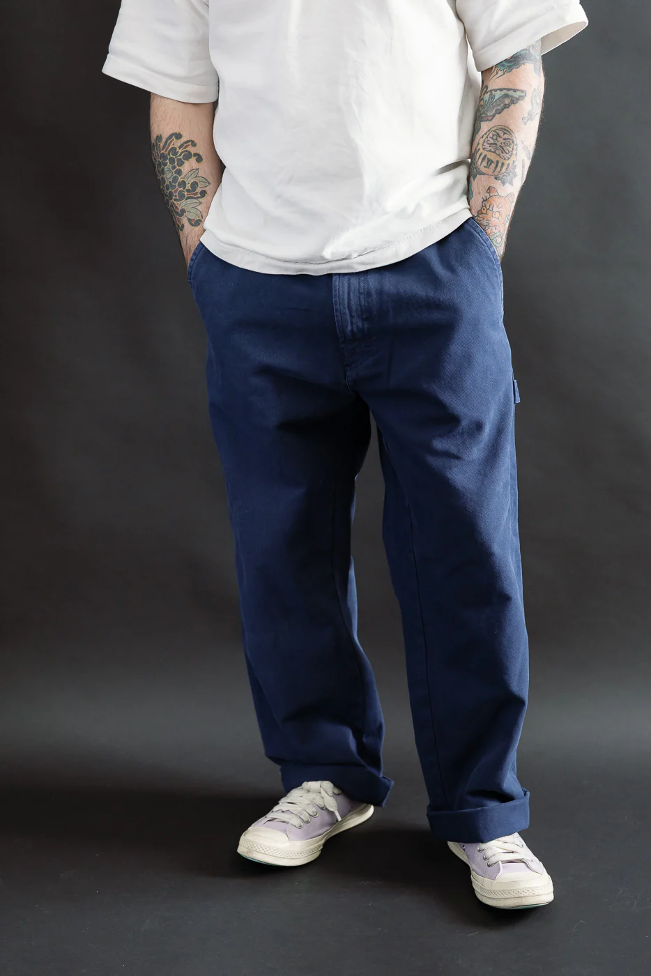 M-C-005 - Oakland Chino Canvas - Indigo Blue - Image 11