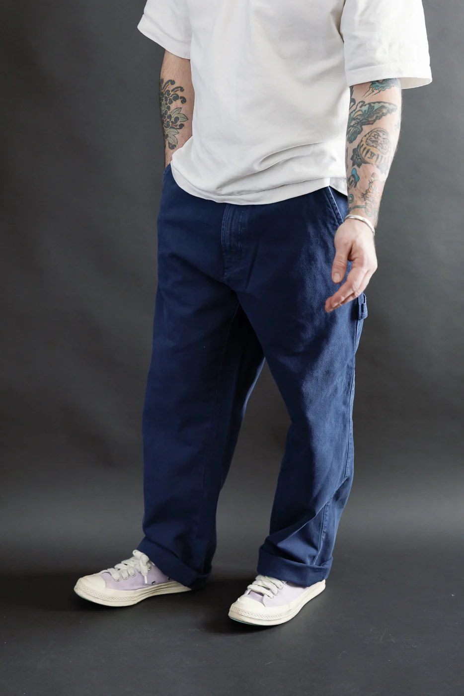 M-C-005 - Oakland Chino Canvas - Indigo Blue - Image 12