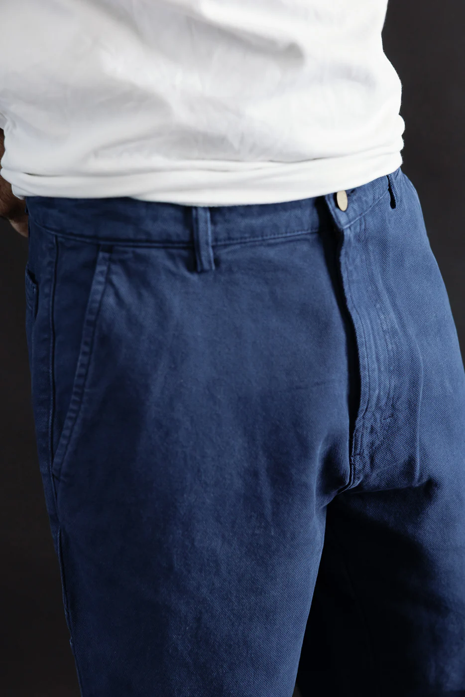 M-C-005 - Oakland Chino Canvas - Indigo Blue - Image 17