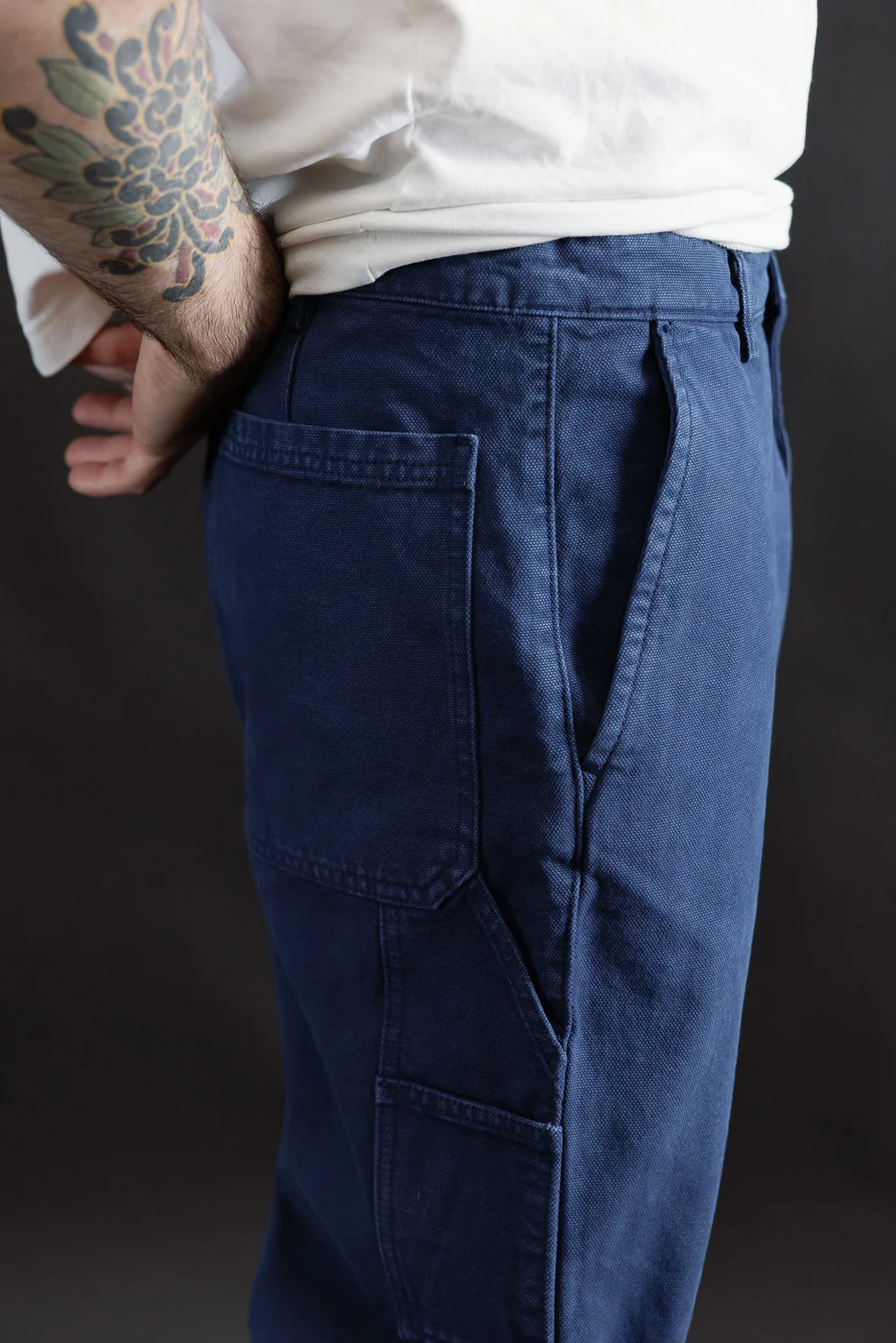 M-C-005 - Oakland Chino Canvas - Indigo Blue - Image 18