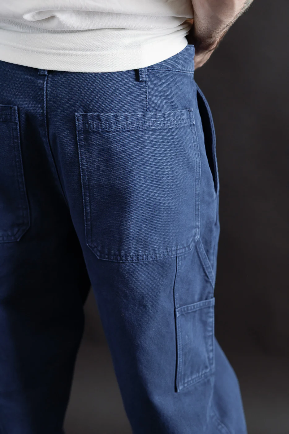 M-C-005 - Oakland Chino Canvas - Indigo Blue - Image 19