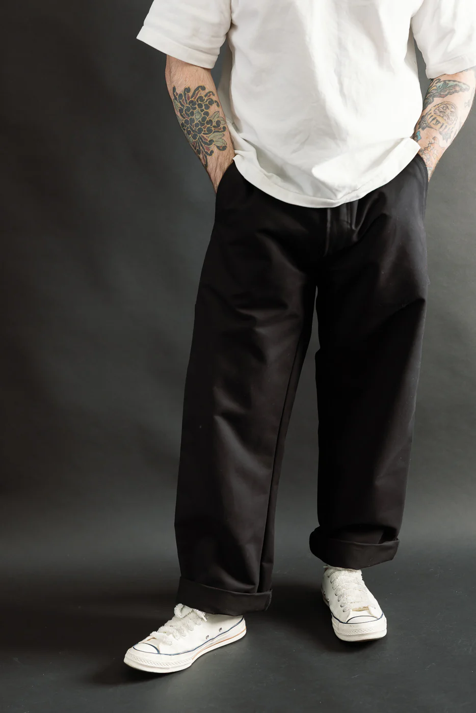 M-C-005 - Oakland Chino Nebraska Cotton - Black - Image 10
