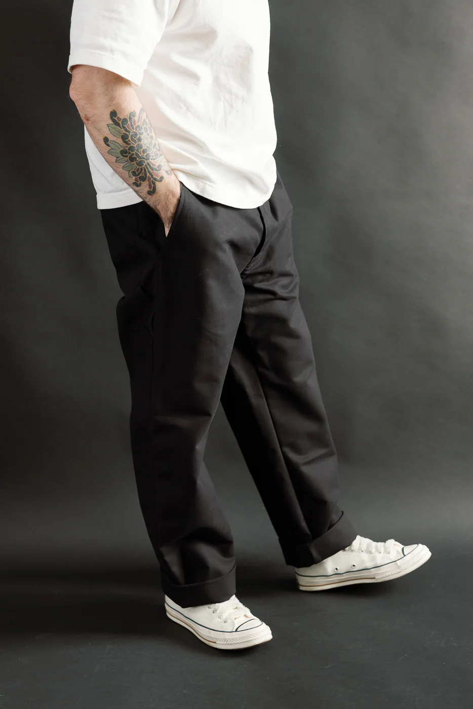 M-C-005 - Oakland Chino Nebraska Cotton - Black - Image 11