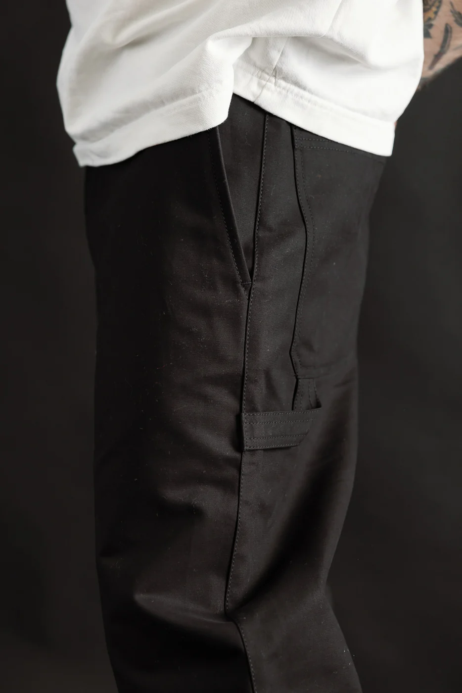 M-C-005 - Oakland Chino Nebraska Cotton - Black - Image 21