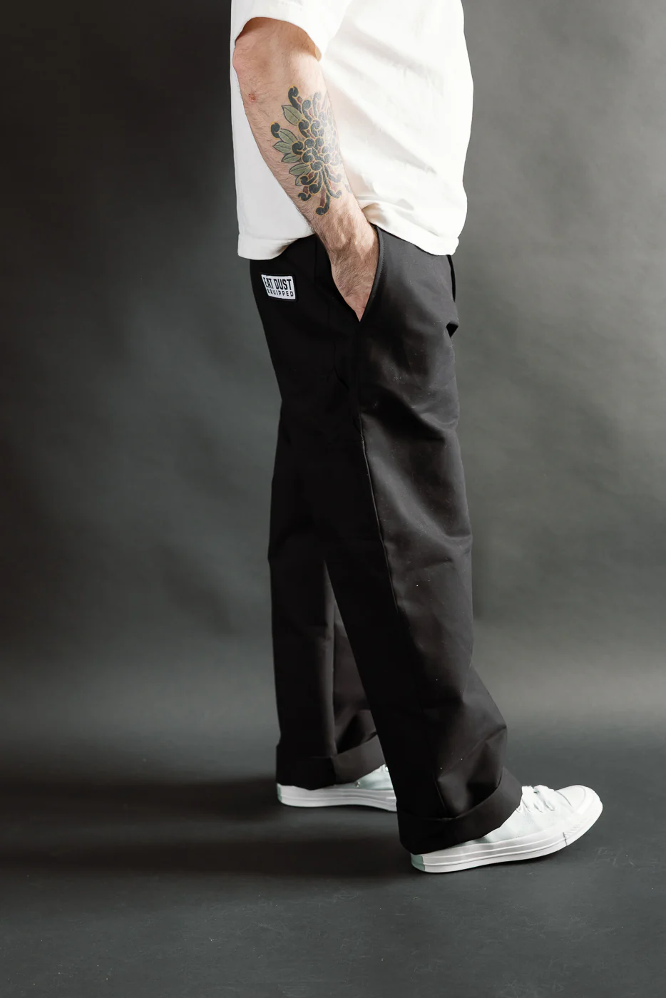 M-C-005 - Oakland Chino Nebraska Cotton w/patch - Black - Image 15