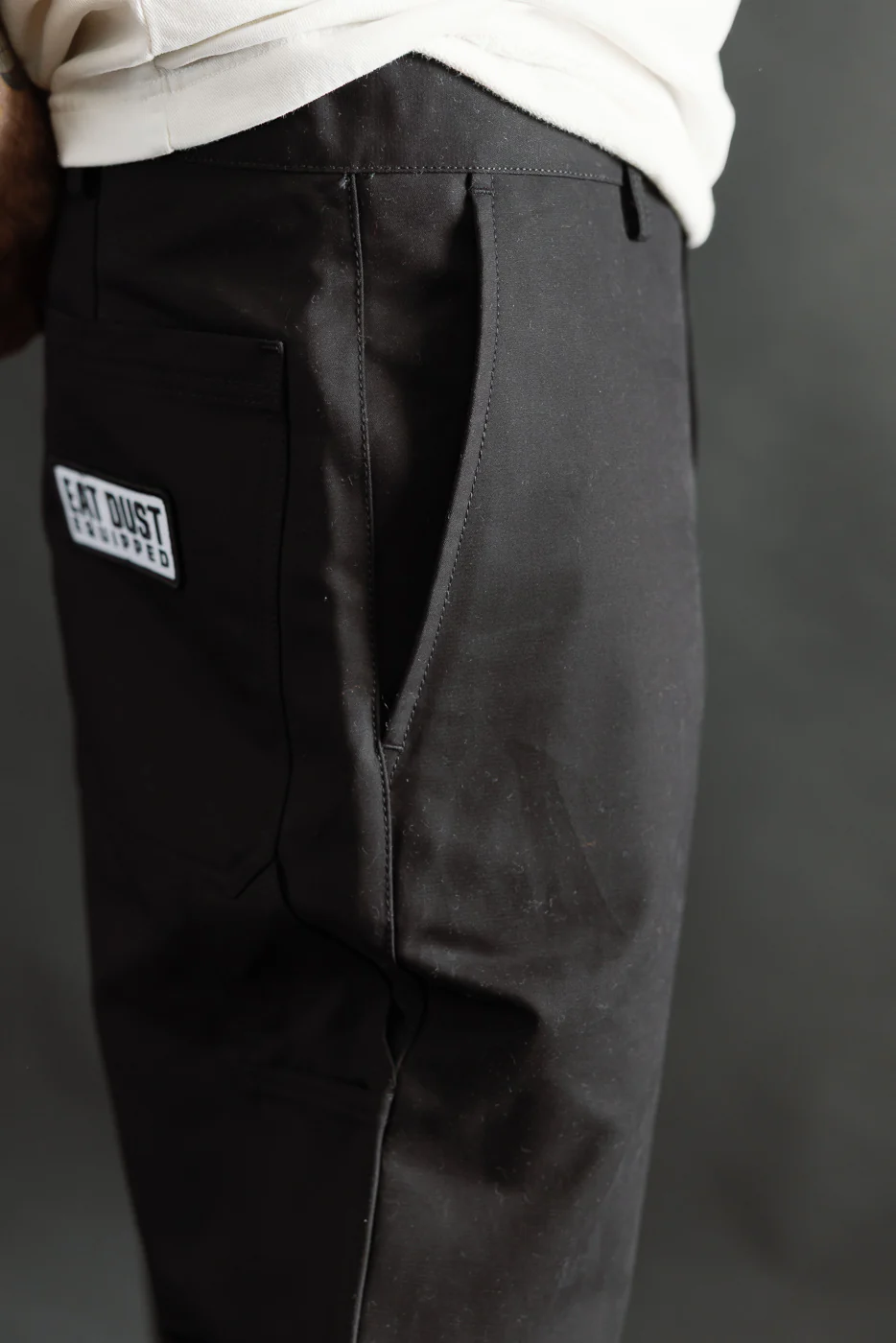 M-C-005 - Oakland Chino Nebraska Cotton w/patch - Black - Image 7
